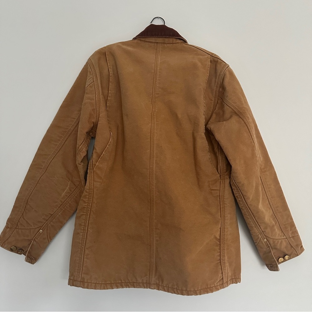 Vtg Carhartt Barn Chore Field Jacket Canvas Blanket Lined Made In USA 90s - Picture 3 of 16
